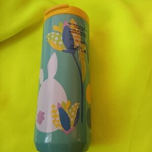 Starbucks Green Metal Tumbler with Easter Spring BUNNY Design New